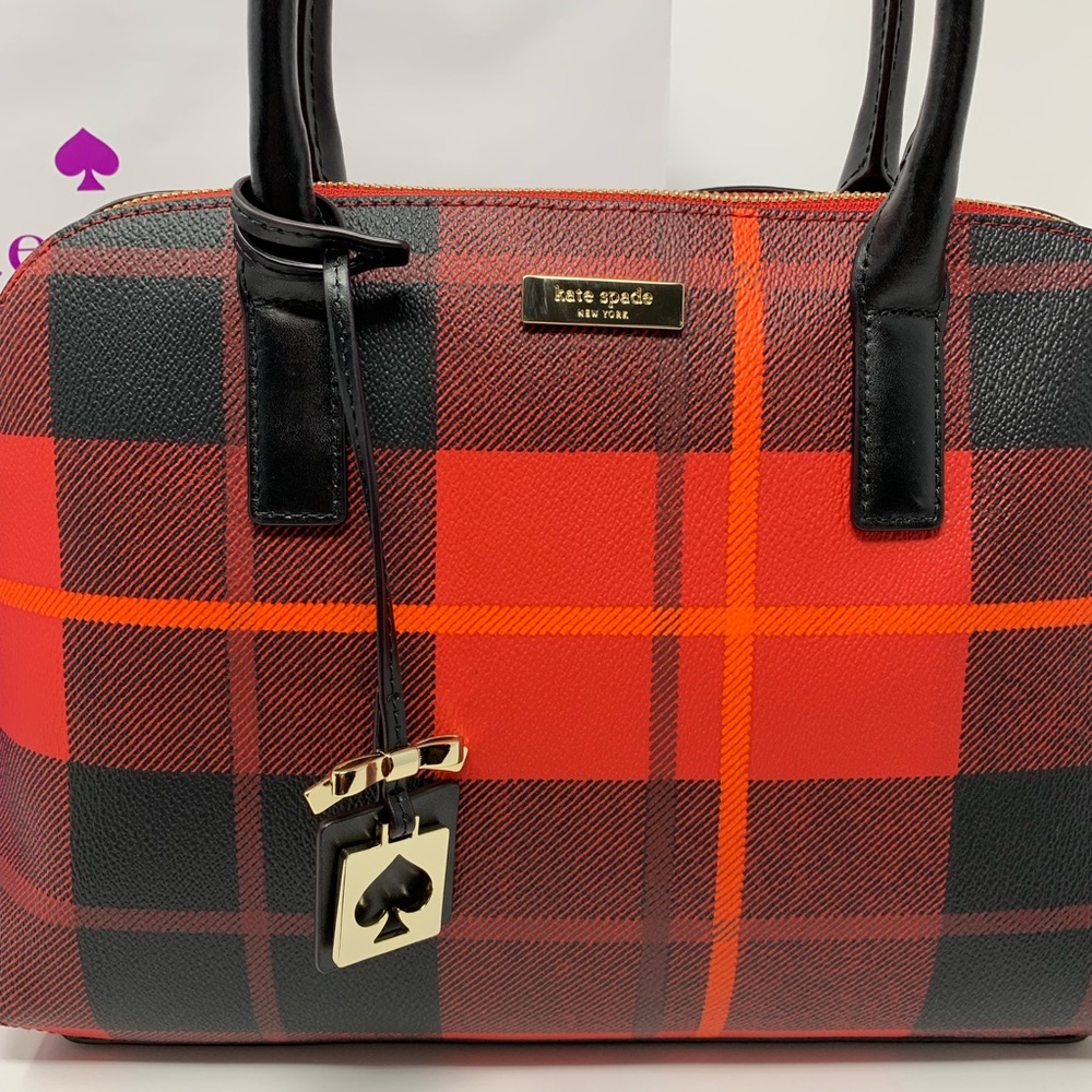 ➕Kate spade small rachelle bright water plaid - Picture 2 of 6